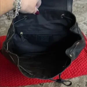 Coach Black and Gold Leather Backpack with Structured Design Coach | Bags | 96 Coach Black And Gold Leather Backpack With  main image 4